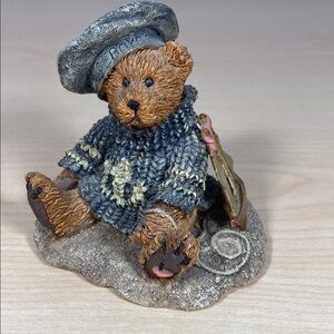 Boyds Bears Christian by the Sea Adorable Bear Figurine with Blue Sweater